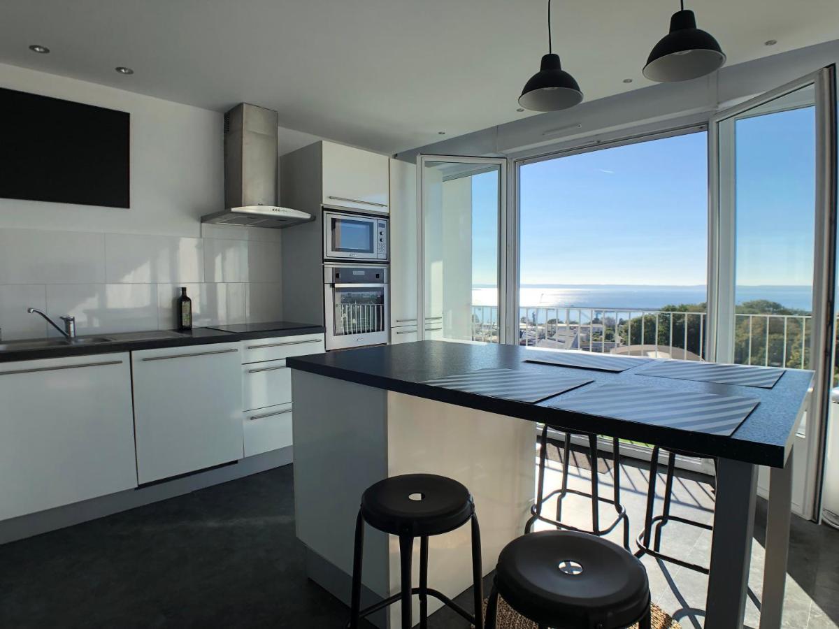 Superbe Appartement Avec Une Vue Mer Panoramique Brest Esterno foto