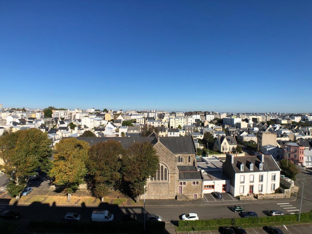 Superbe Appartement Avec Une Vue Mer Panoramique Brest Esterno foto